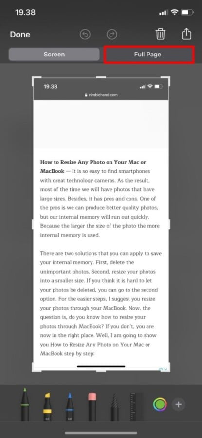 How To Create A Long Scrolling Screenshot On Iphone