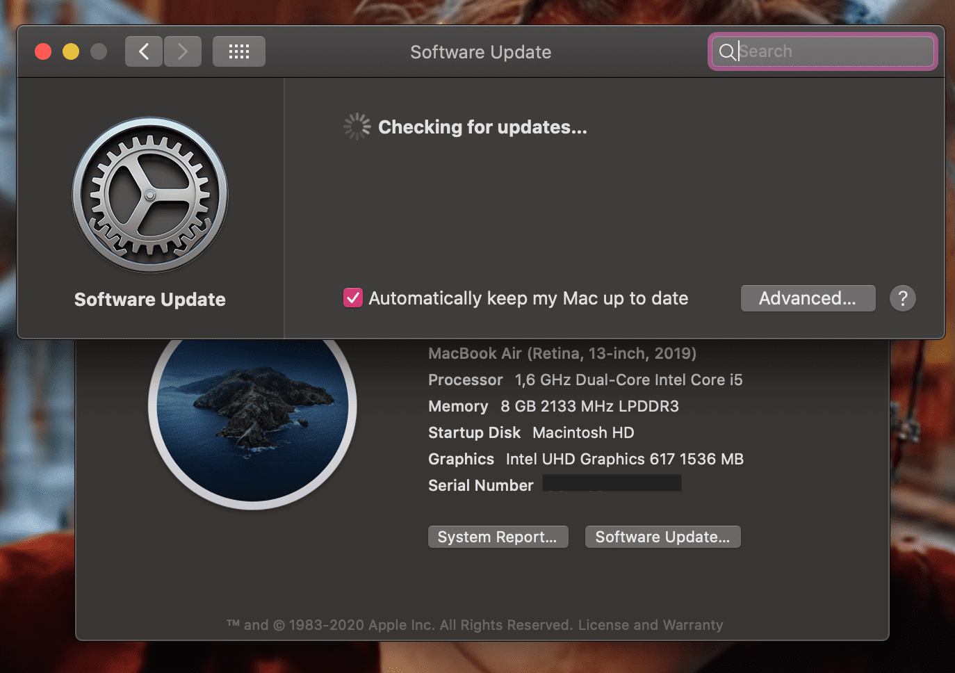 check mac for update