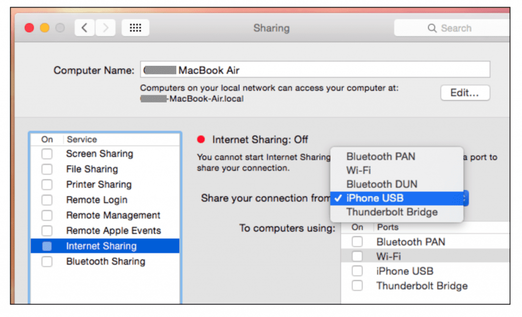 turn on photo sharing for iphone on mac