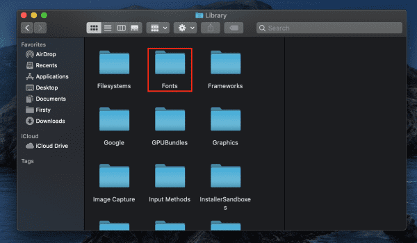 mac fonts folder