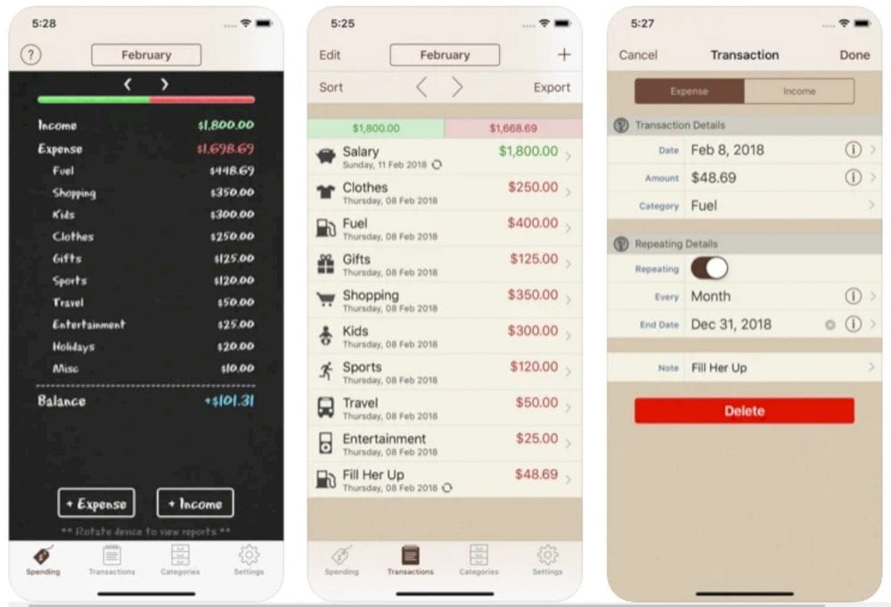 best app to track expenses iphone