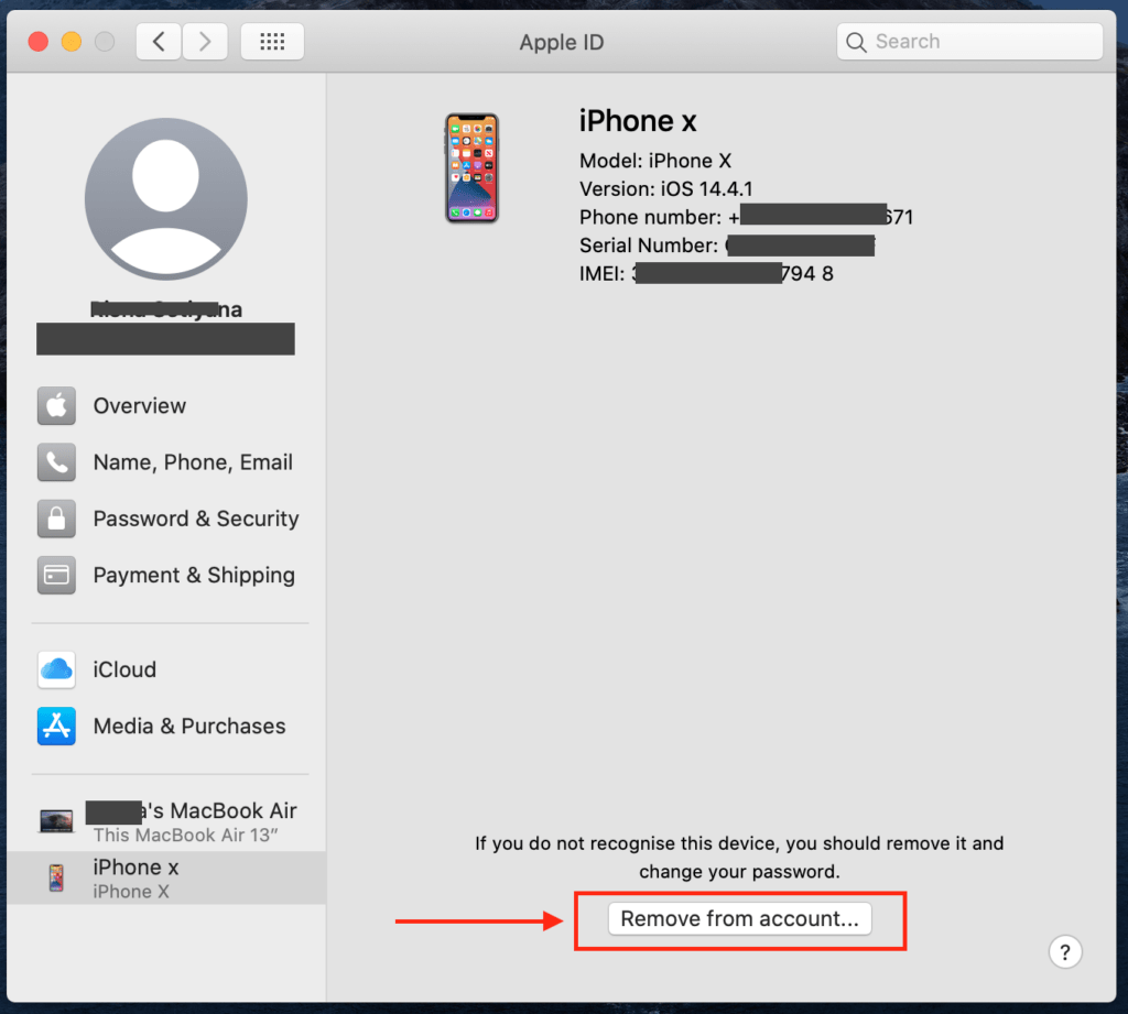 How to Remove an iPhone From the Apple ID on a Mac or MacBook