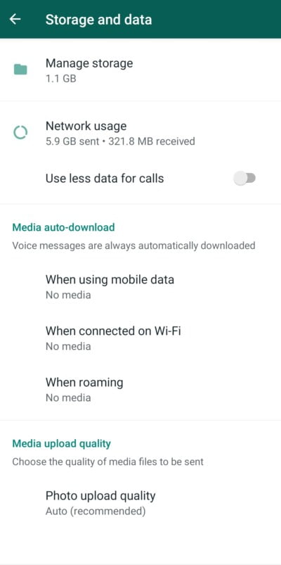 how to turn off whatsapp automatic download