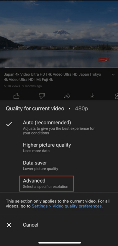 How to Watch 4K YouTube Video in iPhone