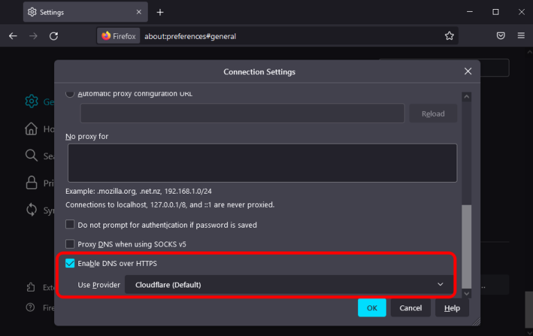How to Setup DNS Over HTTPS DoH in Firefox 