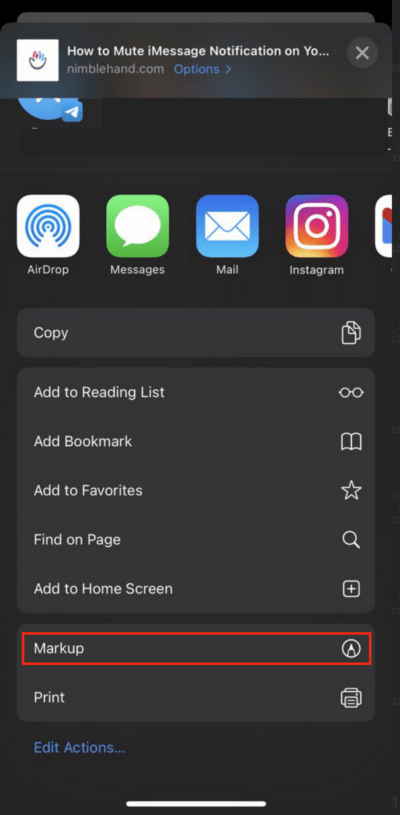 How To Save A Webpage As A PDF On iPhone using Safari