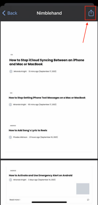 How to Save a Webpage as a PDF on iPhone using Chrome