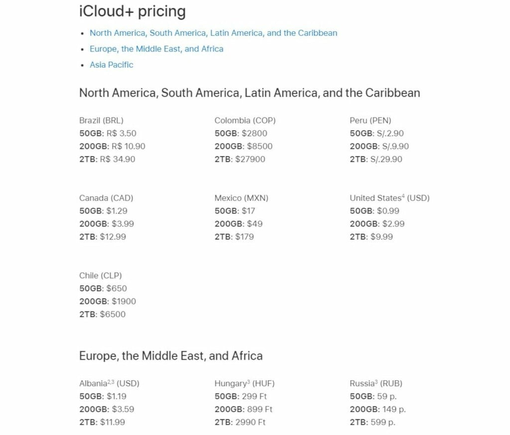 icloud storage plans europe