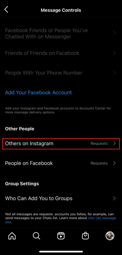 How to Enable or Disable Message Request on Instagram