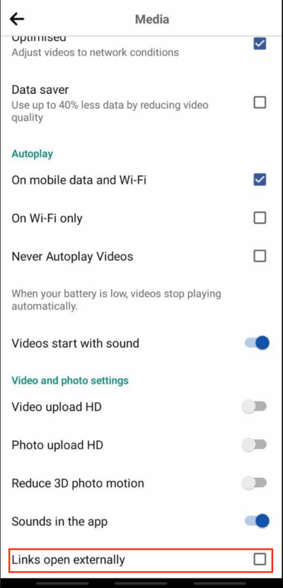 How to Disable In-App Browser Facebook on Android