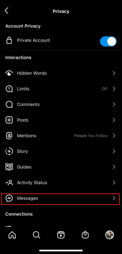 How to Enable or Disable Message Request on Instagram