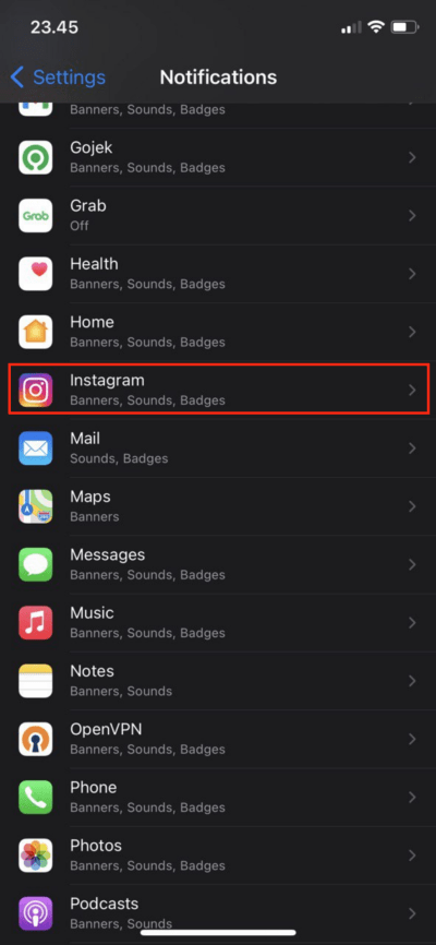 How to Disable Notification on iPhone