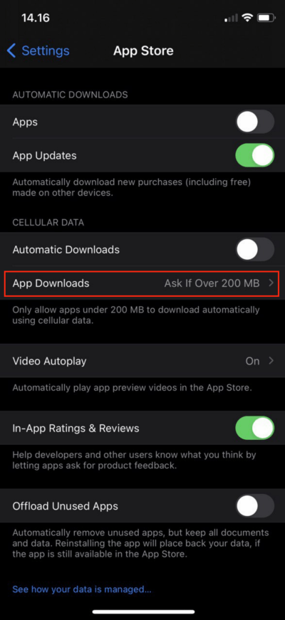 How to Download a More Than 200 MB App in iPhone Using Cellular Data 1