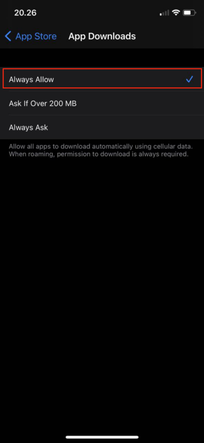 How to Download a More Than 200 MB App in iPhone Using Cellular Data 2