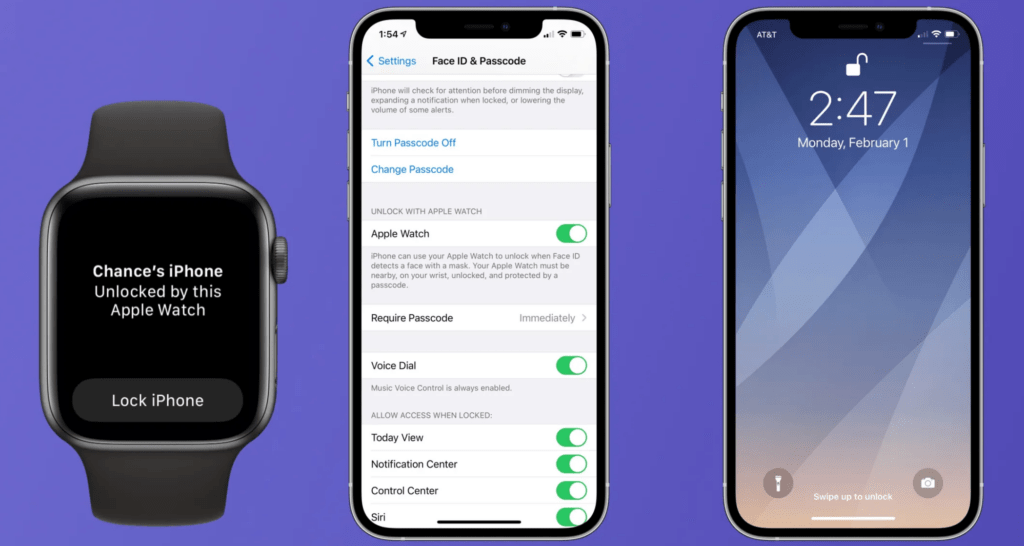 How to Unlock an iPhone Using Apple Watch While Wearing Mask