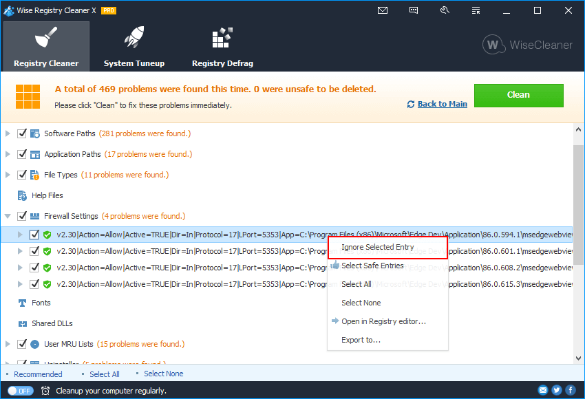 How to Clean Registry using Wise Registry Cleaner