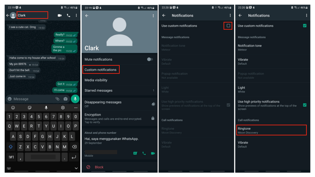 How to Custom Specific WhatsApp Contact Ringtone on iOS and Android 1