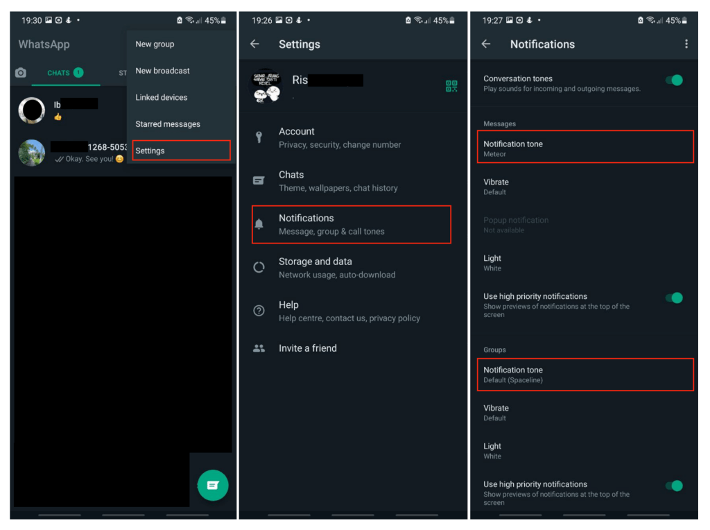 How to Custom WhatsApp Personal Chat Group Notification Differently 1