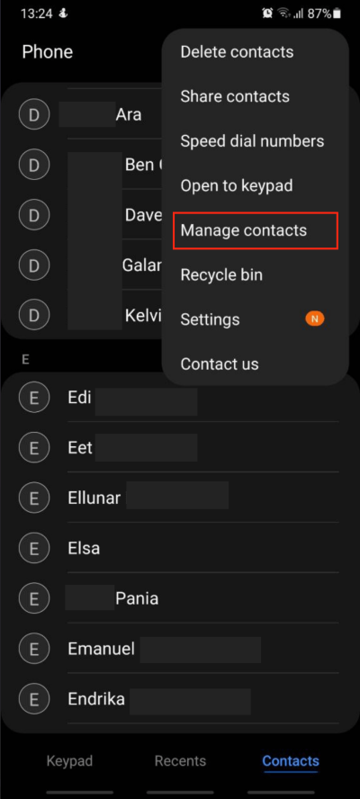 delete duplicate contacts google android