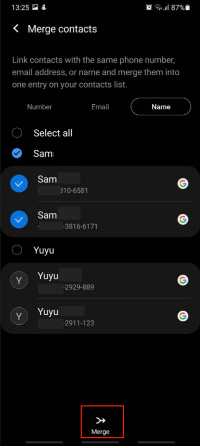 How to Merge Duplicate Google Contacts on Android