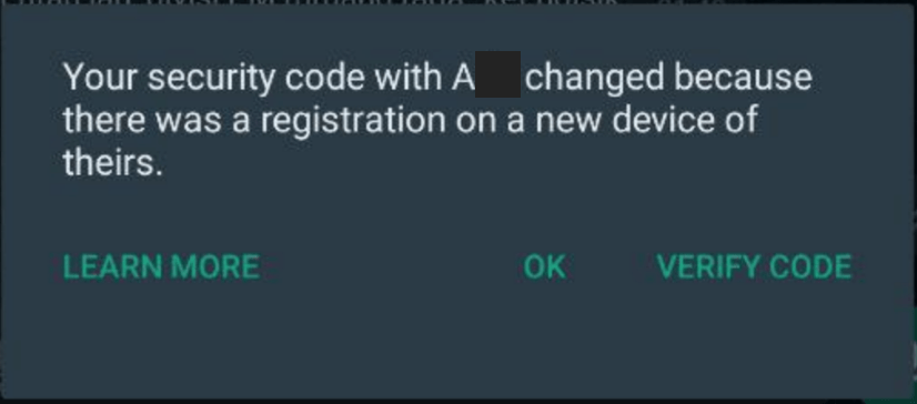 The Meaning of Security Code Changing That Appears on WhatsApp 1