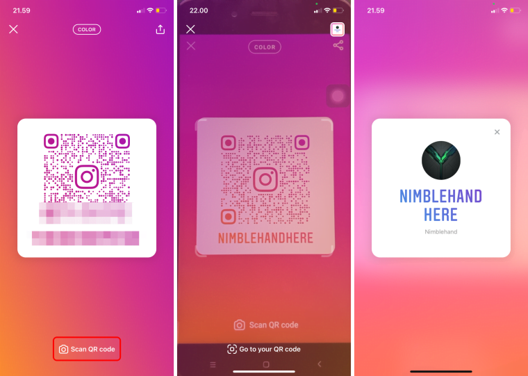 How to Follow an Instagram Account by Scanning QR Code