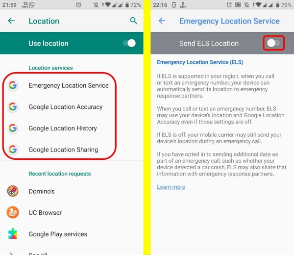 5How to Enable or Disable Location Service for Apps on Android Phone