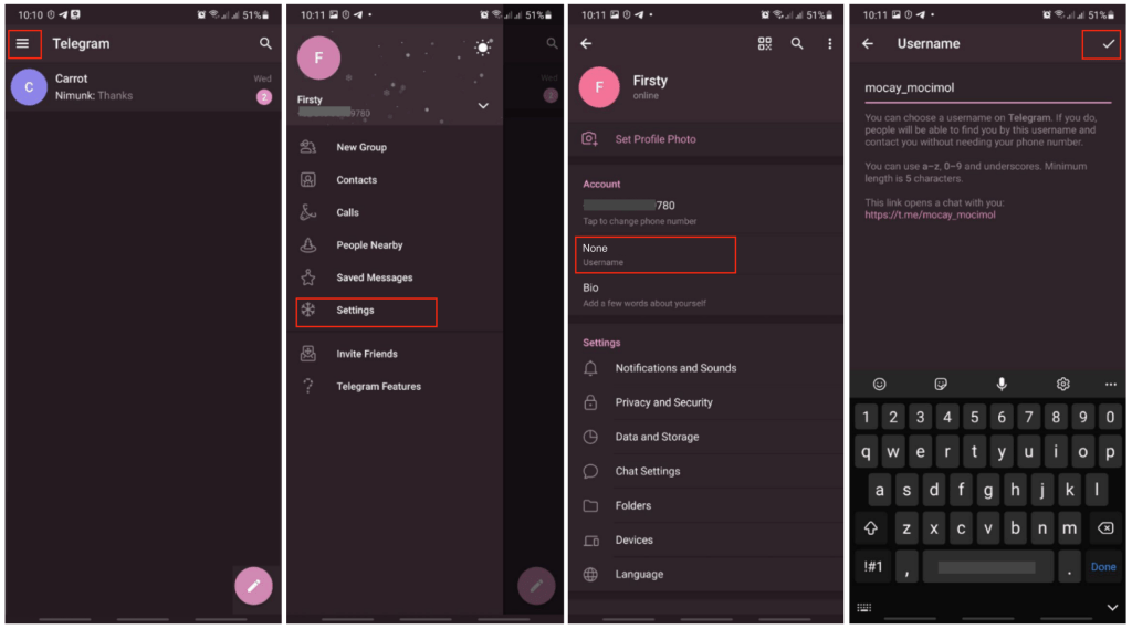 How to Add Username to Telegram Account on iPhone and Android 1