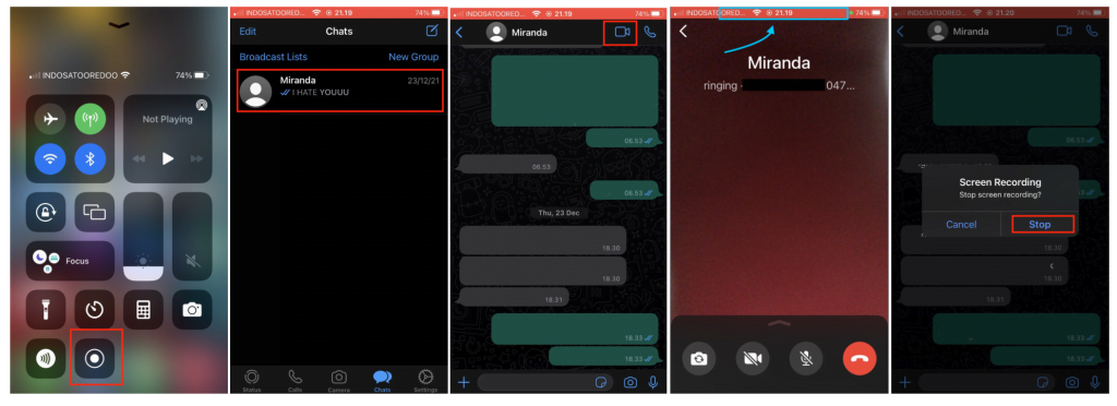 How to Record a WhatsApp Video Call on iPhone