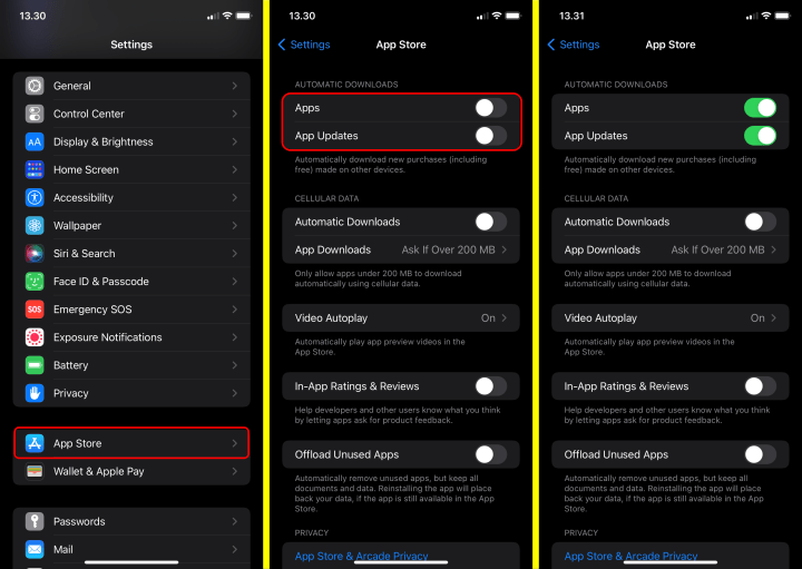 How to Turn On/Off Automatic Apps Update on App Store