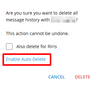 How to Automatically Delete Messages of Telegram on Desktop 1