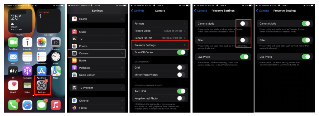 How to Change the Default Camera App Settings on iPhone