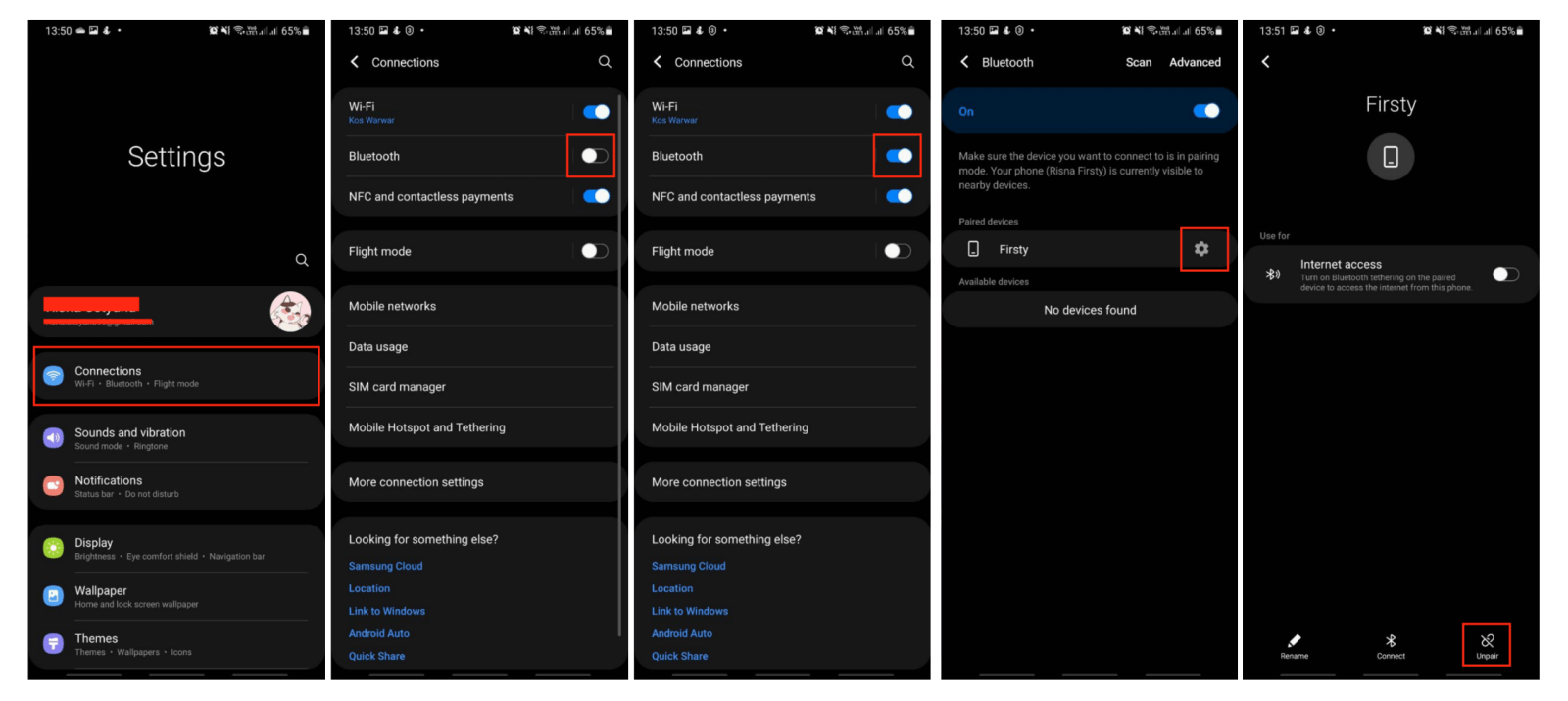 How to Unpair a Bluetooth Device from Android Smartphone