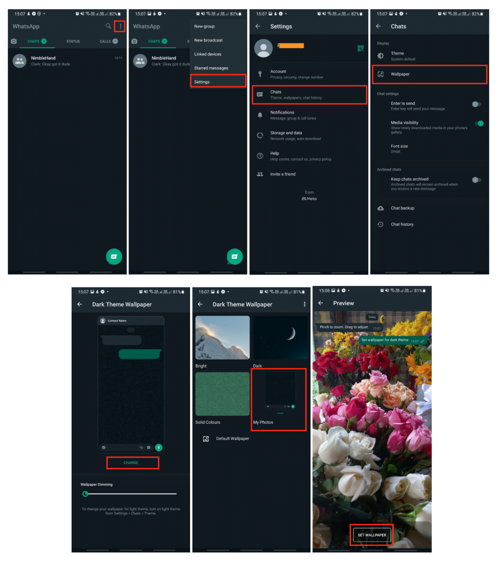 How to Change Background Wallpaper in WhatsApp 1