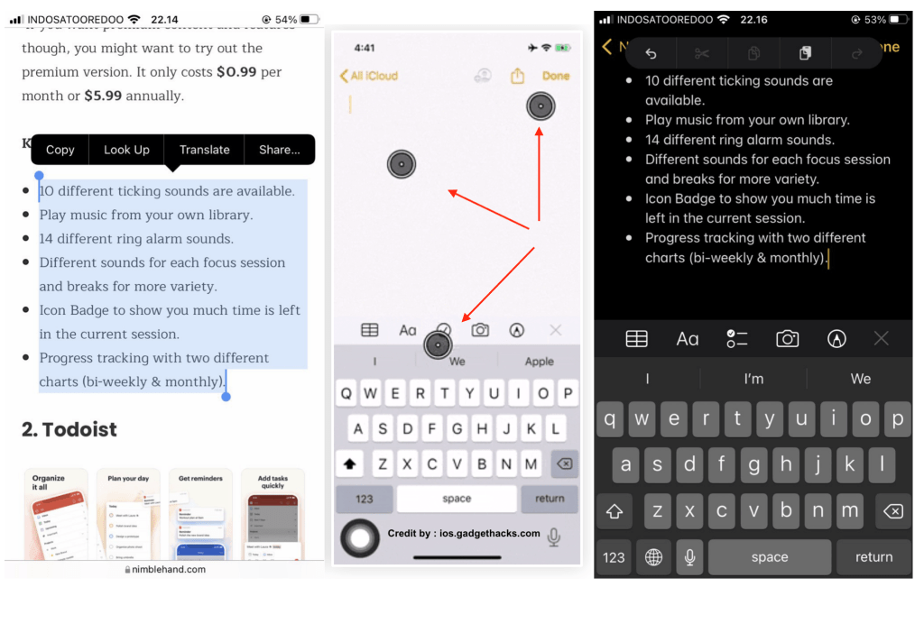 How to Paste Text on iPhone Just One Swipe 1