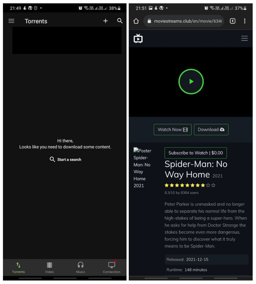 How to Watch Torrent Video Files Without Download on Android Phone 1