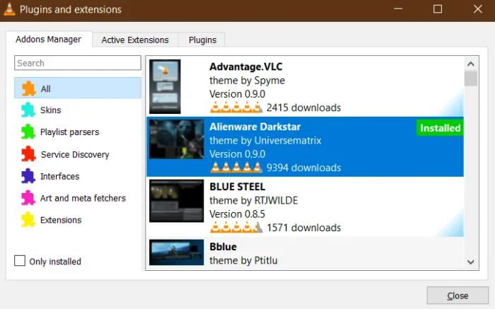 How to Install Plugins and Extensions for VLC Media Player on Windows 10