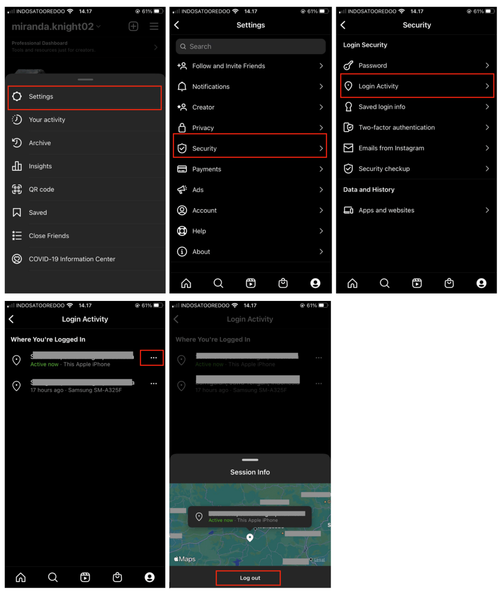 How to Log Out from Instagram Account on All Devices 1