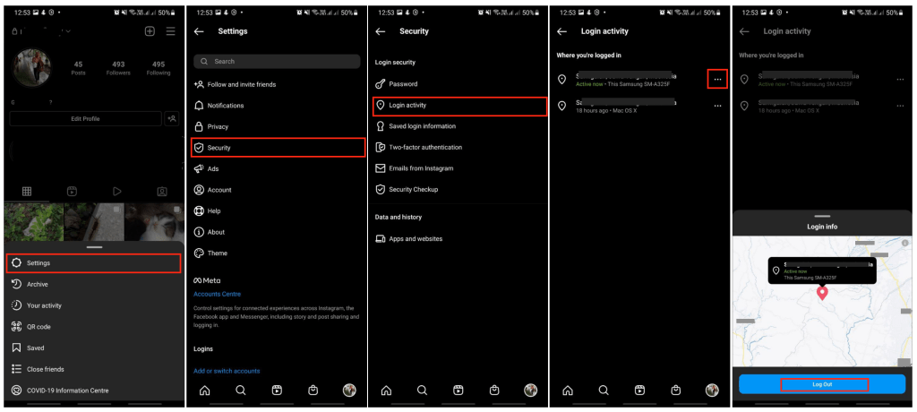 How to Log Out from Instagram Account on All Devices