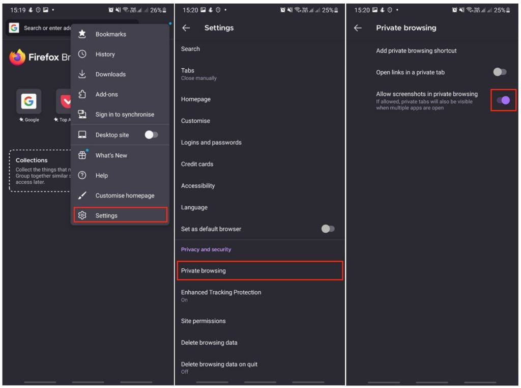 How to Take Screenshots in Incognito Mode at Any Browser in Android 1