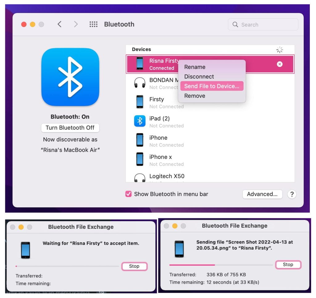 How to Transfer Files Using Mac to Android Device Using Bluetooth