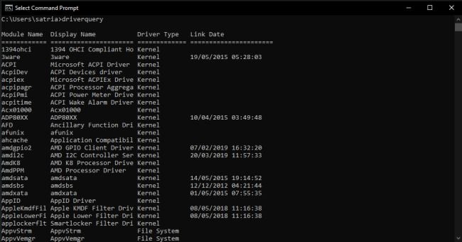How to View Installed Windows 10 Drivers with CMD