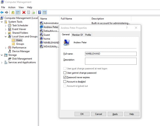 How to change the PC username system in Windows 10