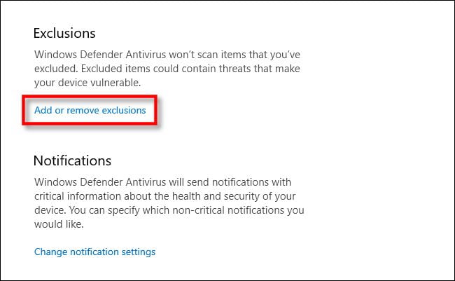 How to Configure Exceptions in Windows Defender