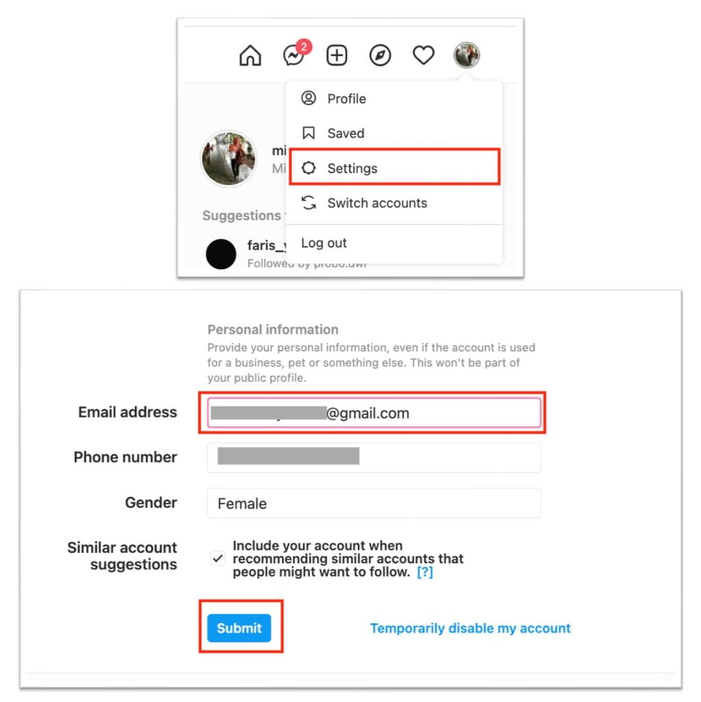 How to Change Your Email Address on Instagram From Web Browser