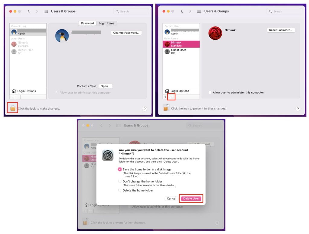 How to Delete User Profile in Macintosh