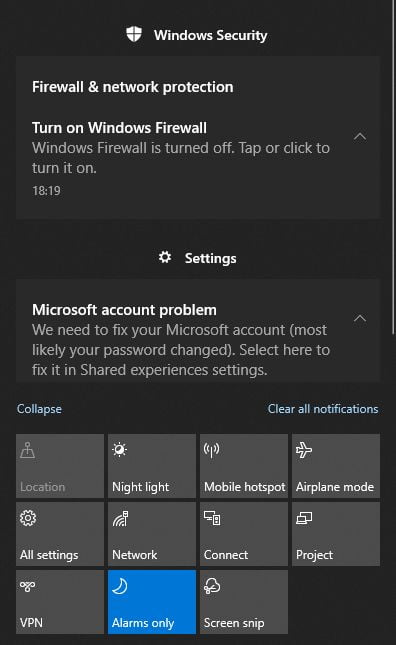 How to Discard Popout Notifications on Windows 10 Using Keyboard