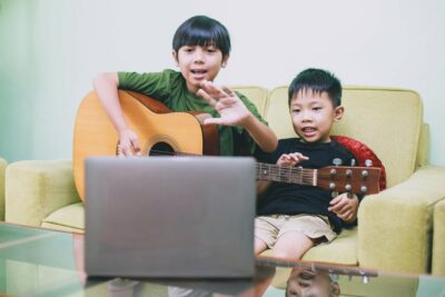 Two Young Musician Youtuber Say Hi to Audience