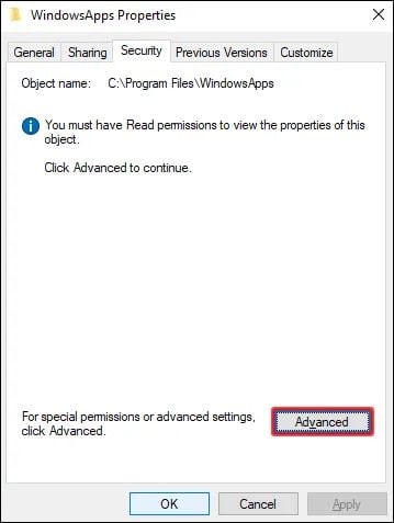 How To Open The WindowsApps Folder