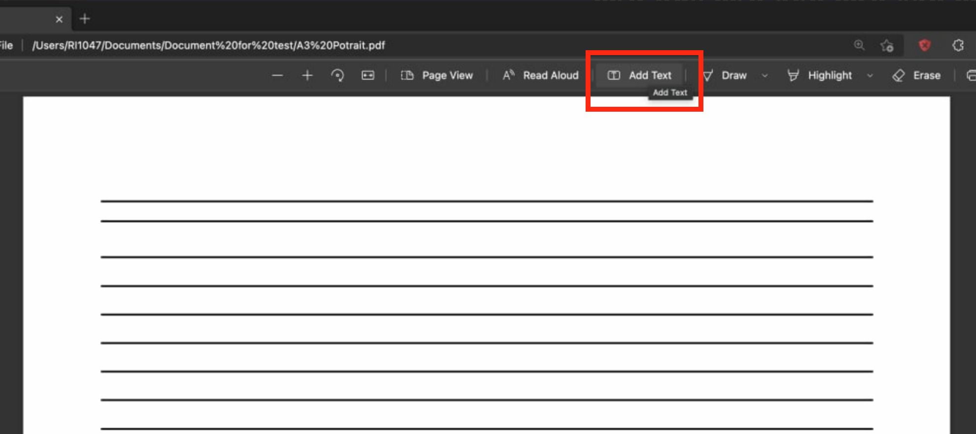 How to Add Text to PDF Page with Microsoft Edge